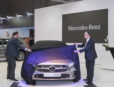 H Mercedes-Benz Ελλάς στην Αυτοκίνηση-ΕΚΟ 2018 αποκάλυψε την νέα Α-Class Sedan